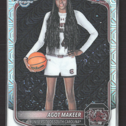 2025 Bowman Chrome University Agot Makeer #BCP-34 Mojo Refractor