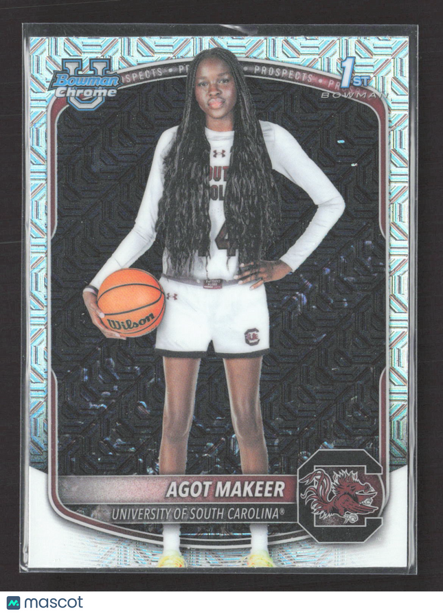 2025 Bowman Chrome University Agot Makeer #BCP-34 Mojo Refractor