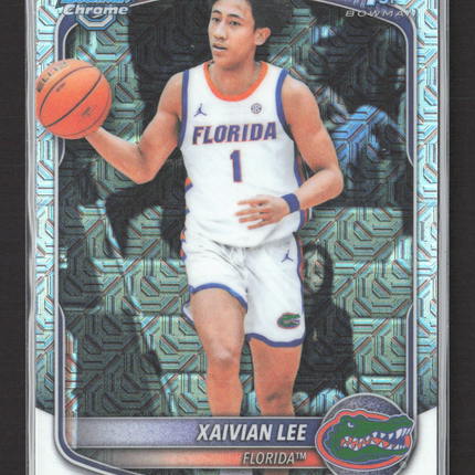 2025 Bowman Chrome University Xaivian Lee #BCP-28 Mojo Refractor