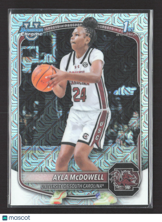 2025 Bowman Chrome University Ayla McDowell #BCP-84 Mojo Refractor