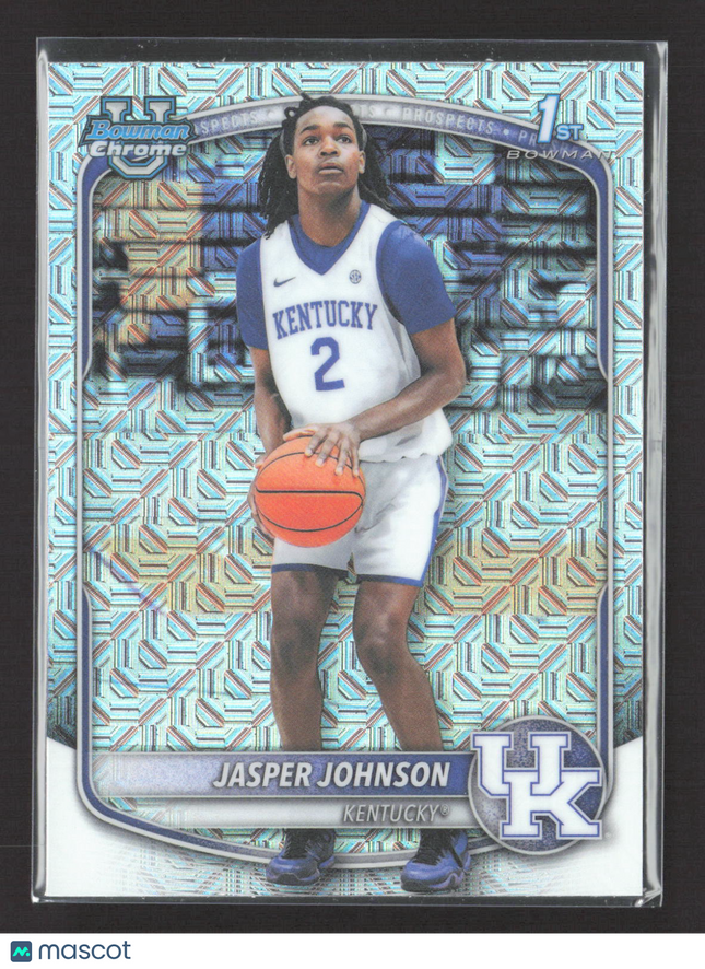 2025 Bowman Chrome University Jasper Johnson #BCP-6 Mojo Refractor