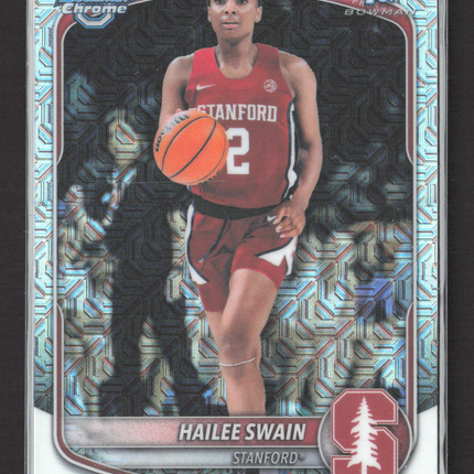 2025 Bowman Chrome University Hailee Swain #BCP-38 Mojo Refractor