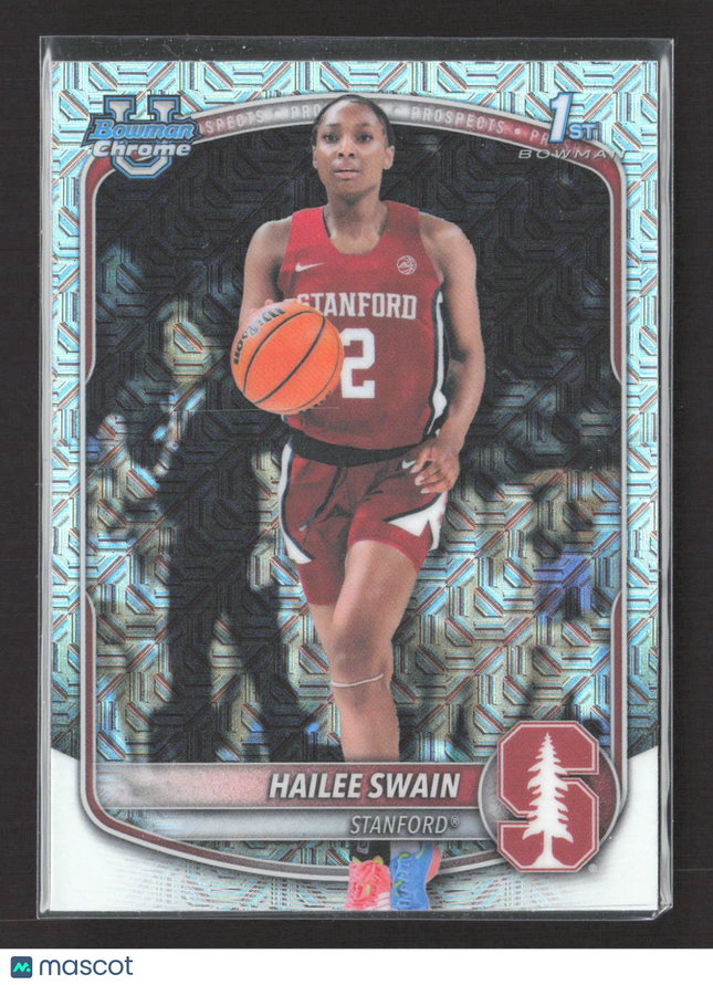 2025 Bowman Chrome University Hailee Swain #BCP-38 Mojo Refractor