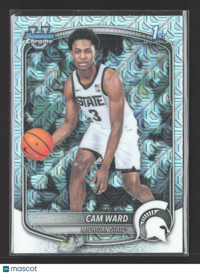 2023 Bowman Chrome University Cam Ward #BCP-53 Mojo Refractor
