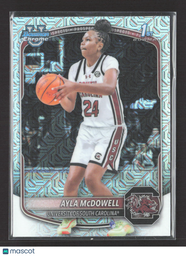 2025 Bowman Chrome University Ayla McDowell #BCP-84 Mojo Refractor