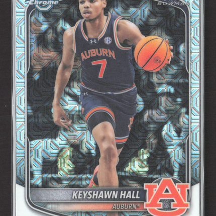 2025 Bowman Chrome University Keyshawn Hall #BCP-60 Mega Box Mojo Refractor