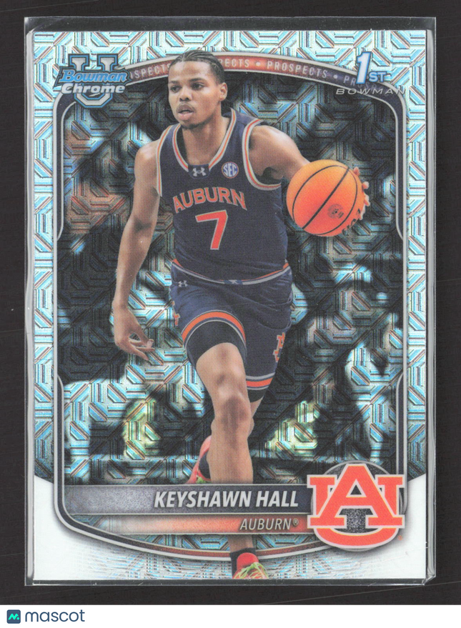 2025 Bowman Chrome University Keyshawn Hall #BCP-60 Mega Box Mojo Refractor