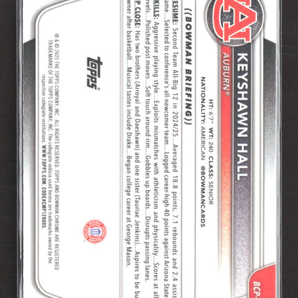 2025 Bowman Chrome University Keyshawn Hall #BCP-60 Mega Box Mojo Refractor