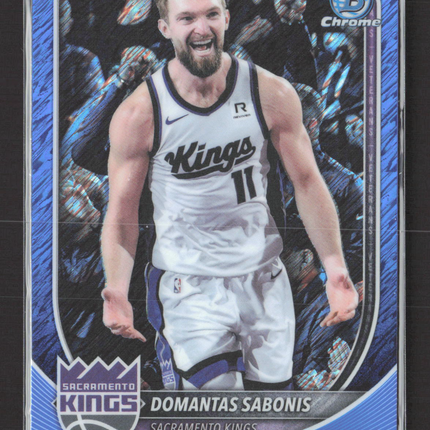 2025 Topps Bowman Chrome University Domantas Sabonis #BCV-129 Blue 048/150