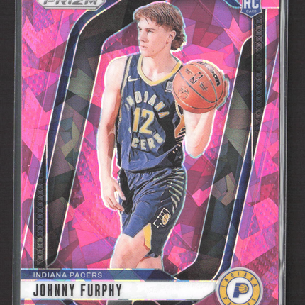2024 Panini Prizm Johnny Furphy #237 Pink Ice RC