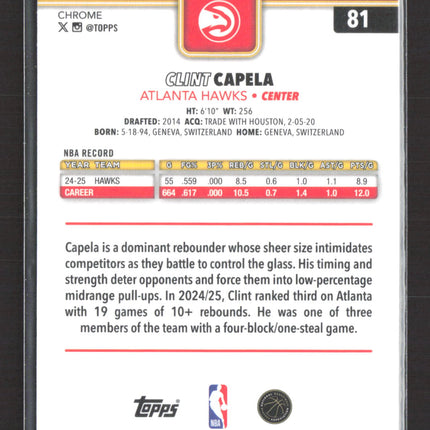 2025 Topps Chrome Clint Capela #81 Negative