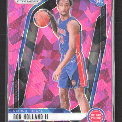 2024 Panini Prizm Basketball Ron Holland II #269 Pink Ice RC