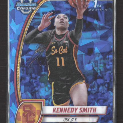 2024 Topps Bowman Chrome University Kennedy Smith #44 Blue Sapphire
