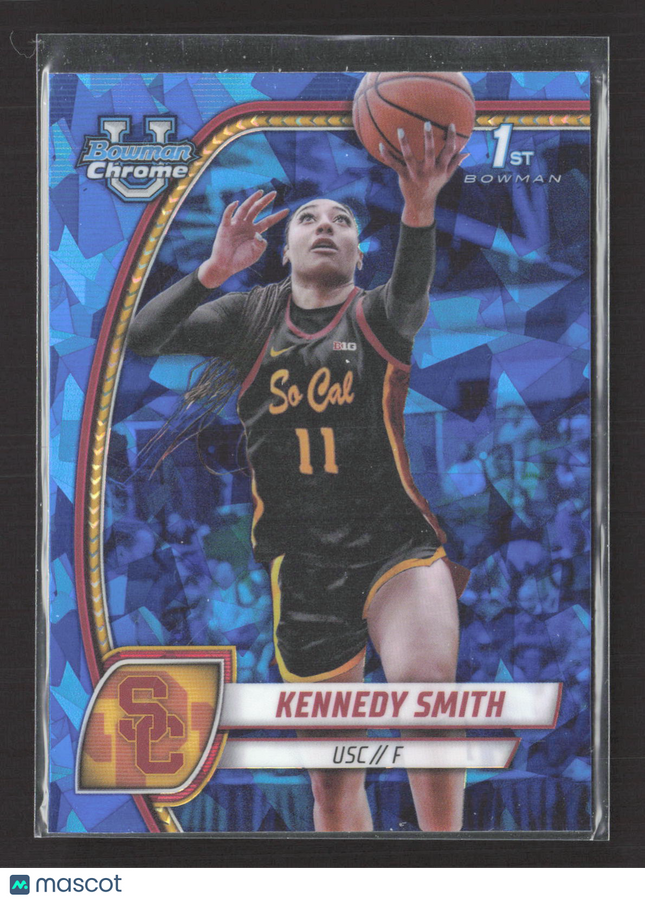 2024 Topps Bowman Chrome University Kennedy Smith #44 Blue Sapphire