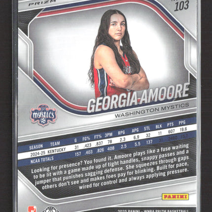 2025 Panini Prizm Georgia Amoore #103 RC Silver