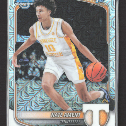 2025 Bowman Chrome University Nate Ament #BCP-5 Mojo Refractor