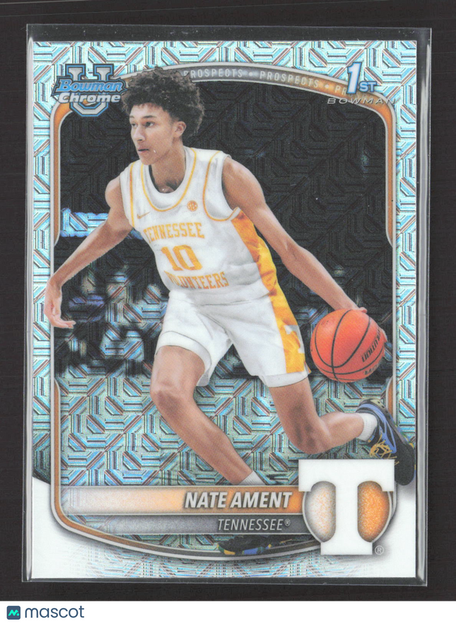 2025 Bowman Chrome University Nate Ament #BCP-5 Mojo Refractor