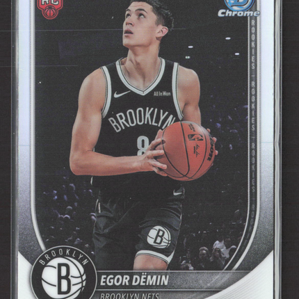 2025 Topps Bowman Chrome Egor Demin #BRR-8 RC Red Logo