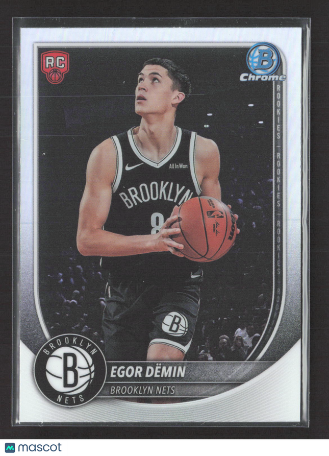 2025 Topps Bowman Chrome Egor Demin #BRR-8 RC Red Logo