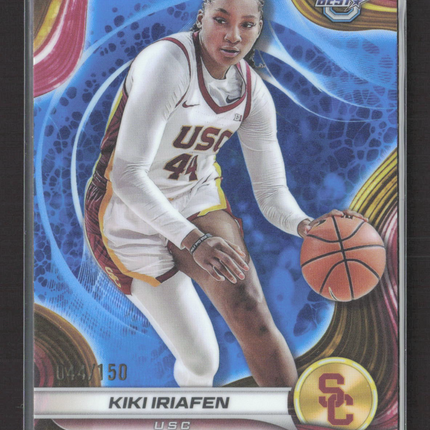 2025 Bowman University Best Kiki Iriafen #47 Blue /150