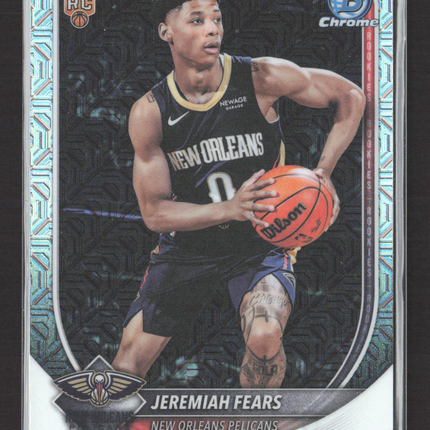 2025 Topps Bowman Chrome Jeremiah Fears #BCV-7 Mojo Refractor RC