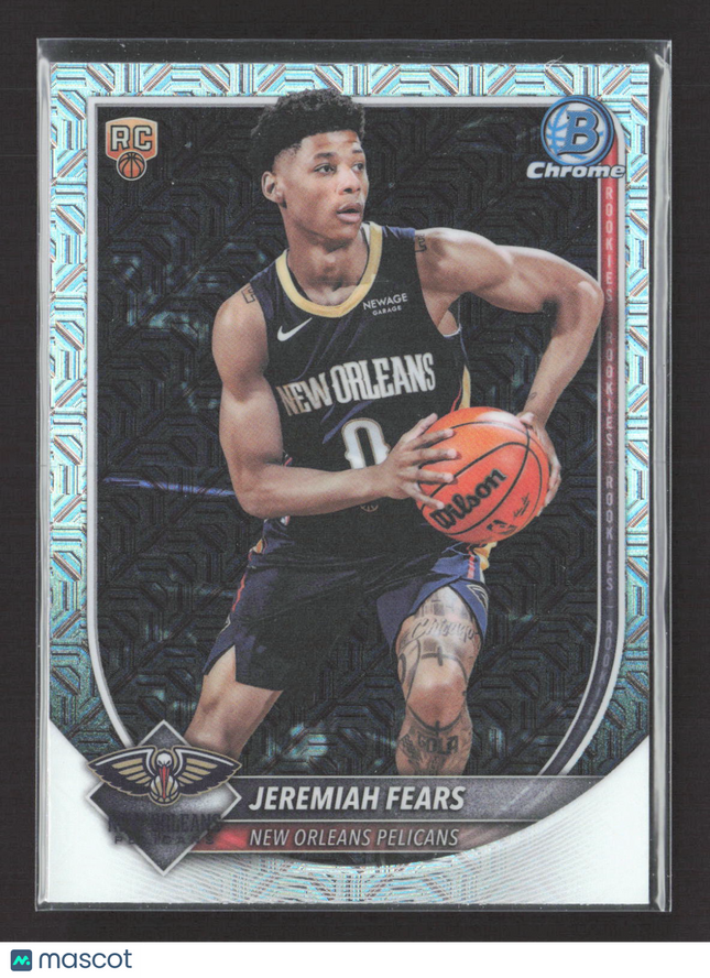 2025 Topps Bowman Chrome Jeremiah Fears #BCV-7 Mojo Refractor RC