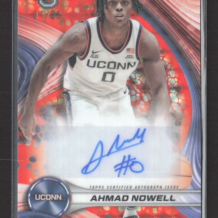 2025 Bowman University Best Basketball Ahmad Nowell #B24-AN Orange Auto /25