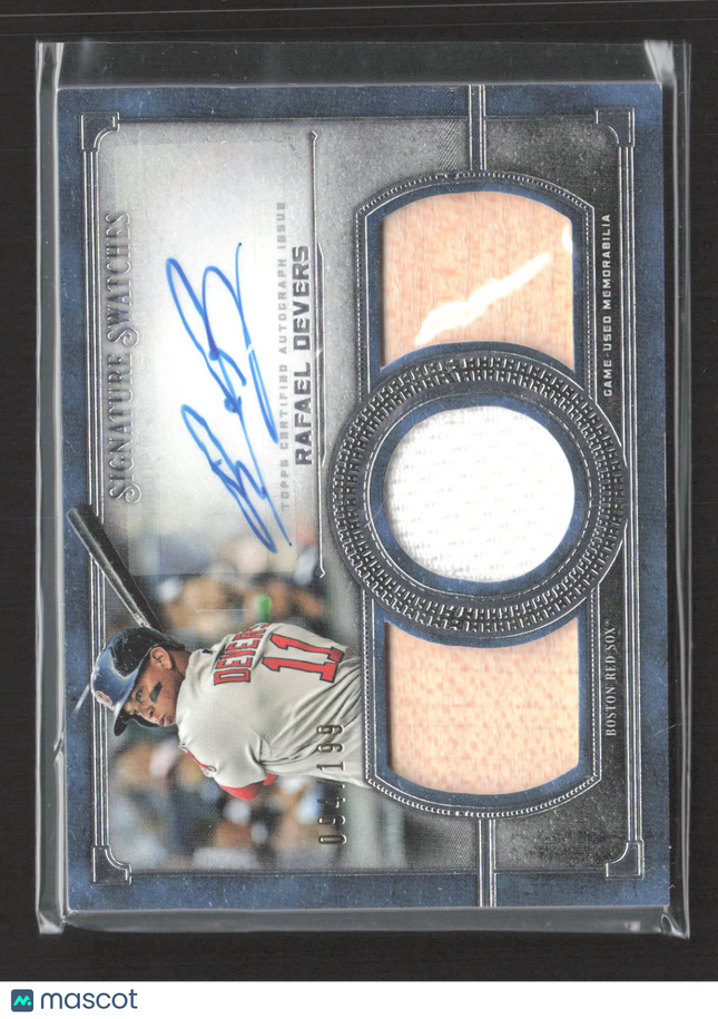 2019 Topps Museum Signature Swatches Rafael Devers #SSTA-RD 094/199 Relic Auto
