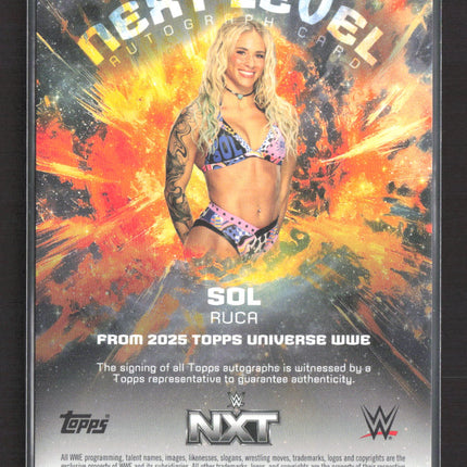 2025 Topps Universe WWE Next Level Sol Ruca #NLA-SRU Auto