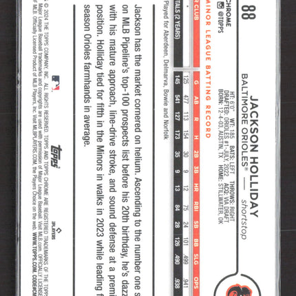 2024 Topps Chrome Jackson Holliday #88 RayWave RC