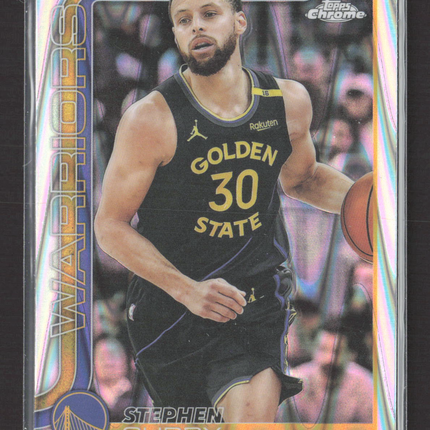 2025 Topps Chrome Stephen Curry #201 Raywave