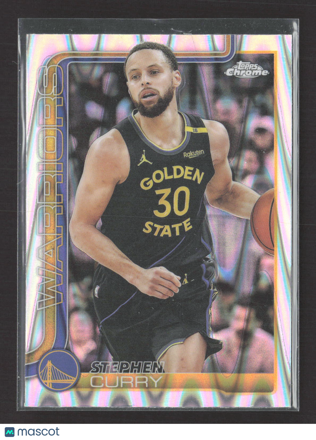2025 Topps Chrome Stephen Curry #201 Raywave