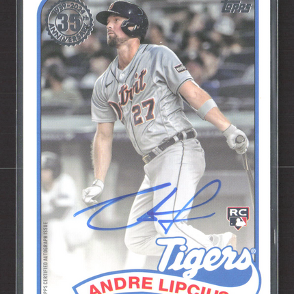 2024 Topps 1989 Topps Baseball Autograph Andre Lipcius #89BA2-AL RC Auto