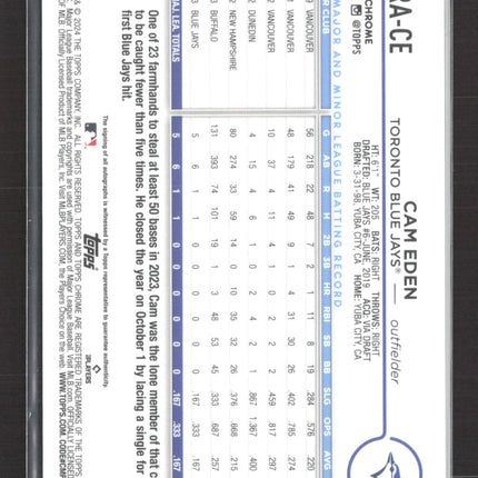 2024 Topps Chrome Cam Eden #RA-CE RC Auto