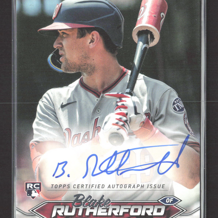 2024 Topps Stadium Club Blake Rutherford #SCBA-BR Auto