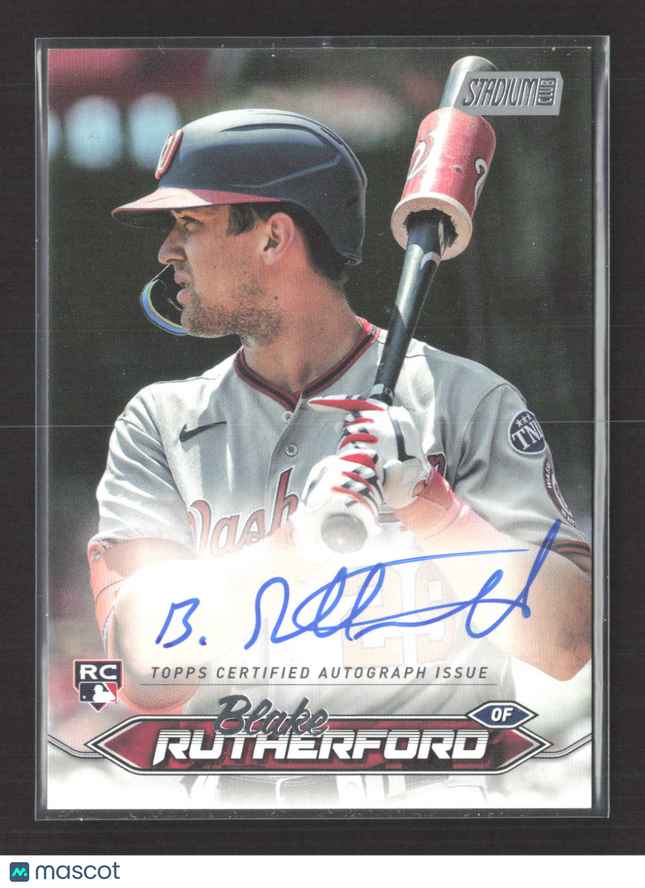 2024 Topps Stadium Club Blake Rutherford #SCBA-BR Auto