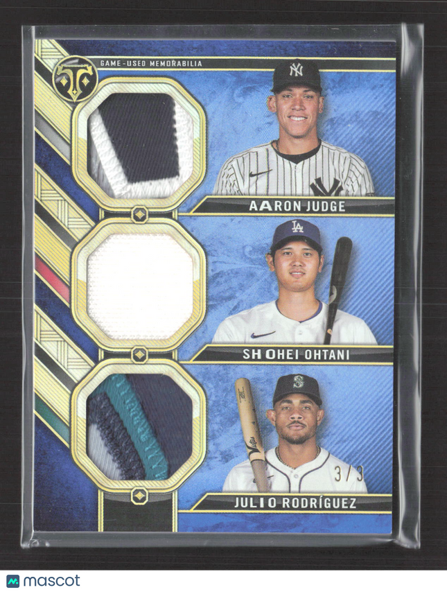 2024 Topps Triple Threads Julio Rodríguez Shohei Ohtani Aaron Judge Patch /3