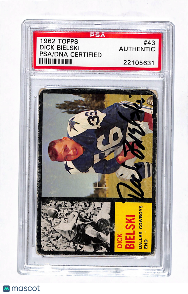 1962 Topps Dick Bielski #43 Auto Psa Authentic