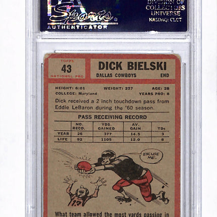1962 Topps Dick Bielski #43 Auto Psa Authentic
