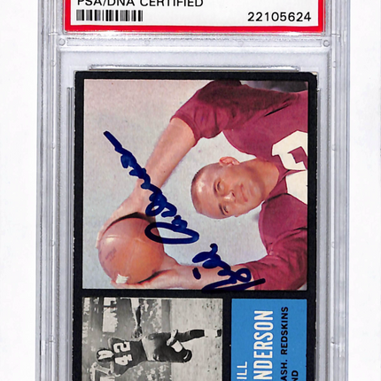 1962 Topps Bill Anderson #169 Auto Psa Authentic