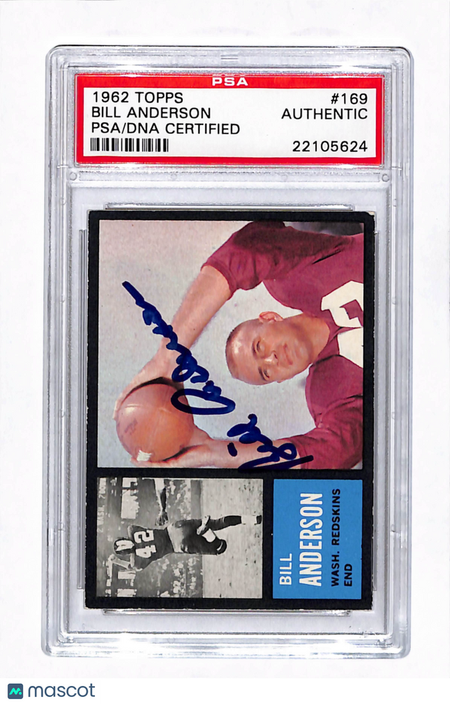 1962 Topps Bill Anderson #169 Auto Psa Authentic