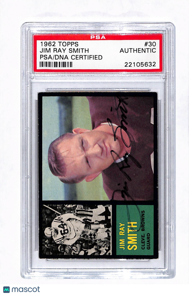 1962 Topps Jim Ray Smith #30 Auto Psa Authentic
