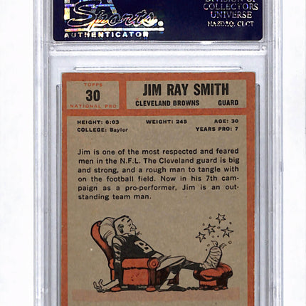 1962 Topps Jim Ray Smith #30 Auto Psa Authentic