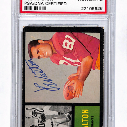 1962 Topps Joe Walton #103 Auto Psa Authentic