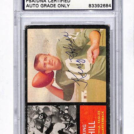 1962 Topps King Hill #123 Auto Psa 10