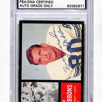 1962 Topps Jim Gibbons #54 Auto Psa 9