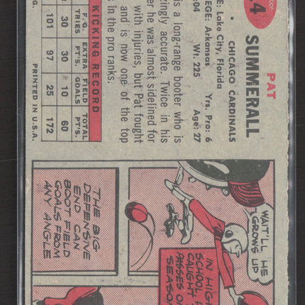 1957 Topps Pat Summerall #14