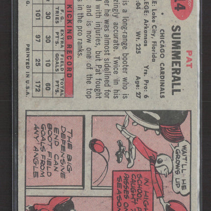 1957 Topps Pat Summerall #14