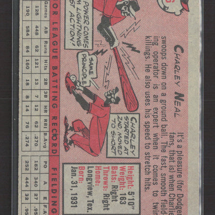 1958 Topps Charley Neal #16