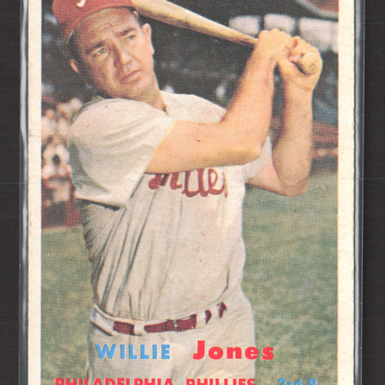 1957 Topps Willie Jones #174